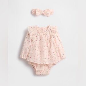GAP Pink Floral Dress and Headband Set